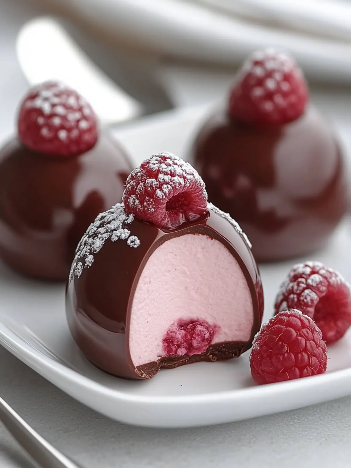 Decadent Chocolate Raspberry Mousse Domes to Wow Your Guests 5 Chocolate Raspberry Mousse Domes