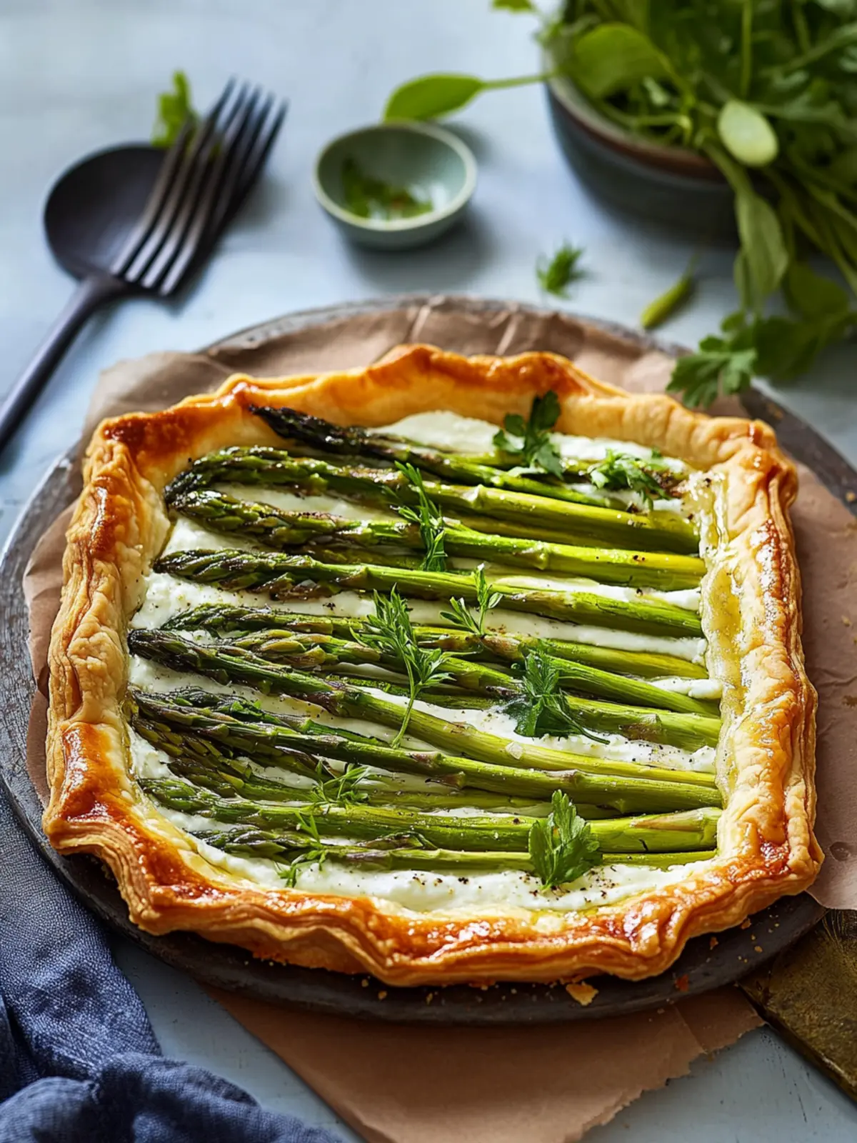 Asparagus and Ricotta Tart: A Flaky, Flavor-Packed Delight 4 Asparagus and Ricotta Tart