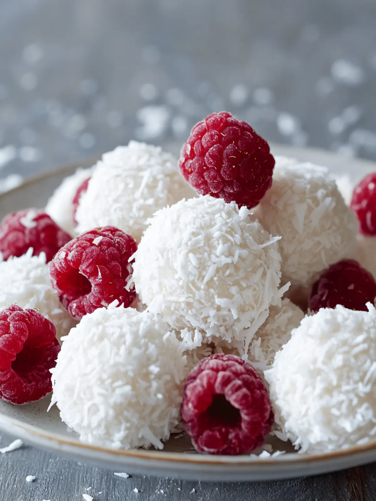 Raspberry Coconut Snowballs: Guilt-Free No-Bake Treats 3 Raspberry Coconut Snowballs