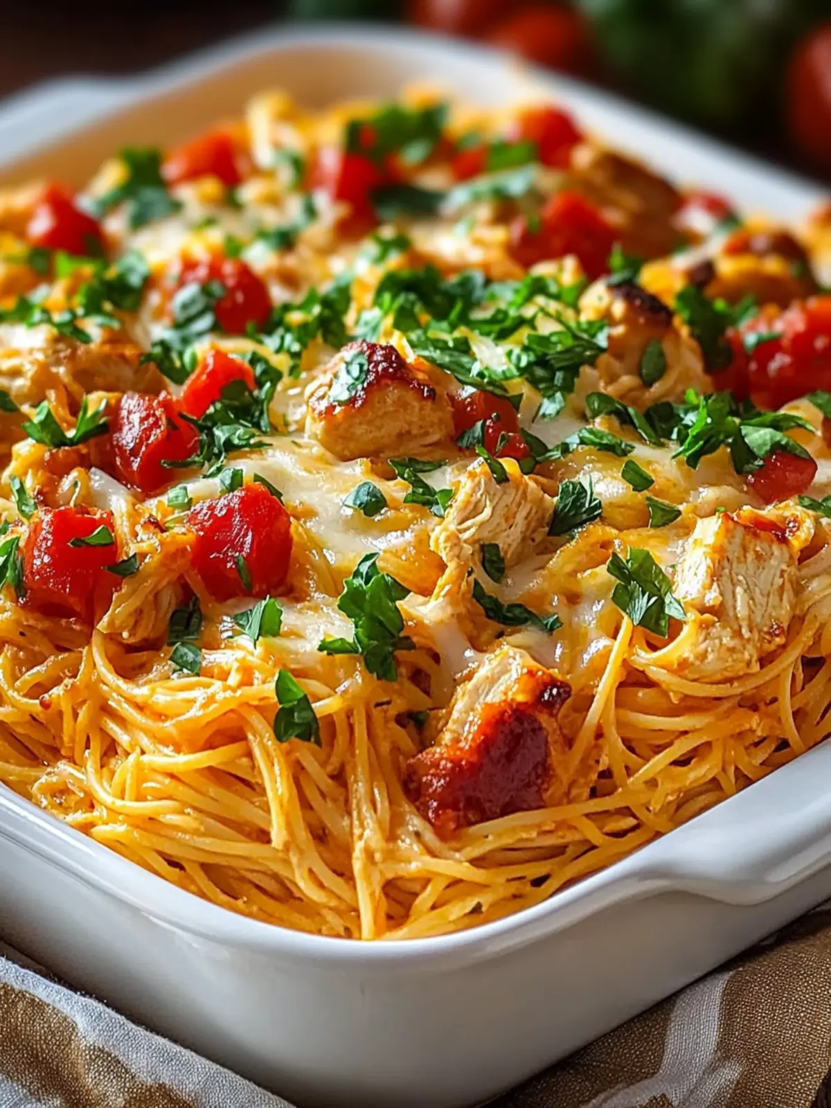 Spicy Southern Chicken Spaghetti Casserole You’ll Crave! 2 Spicy Southern Chicken Spaghetti Casserole