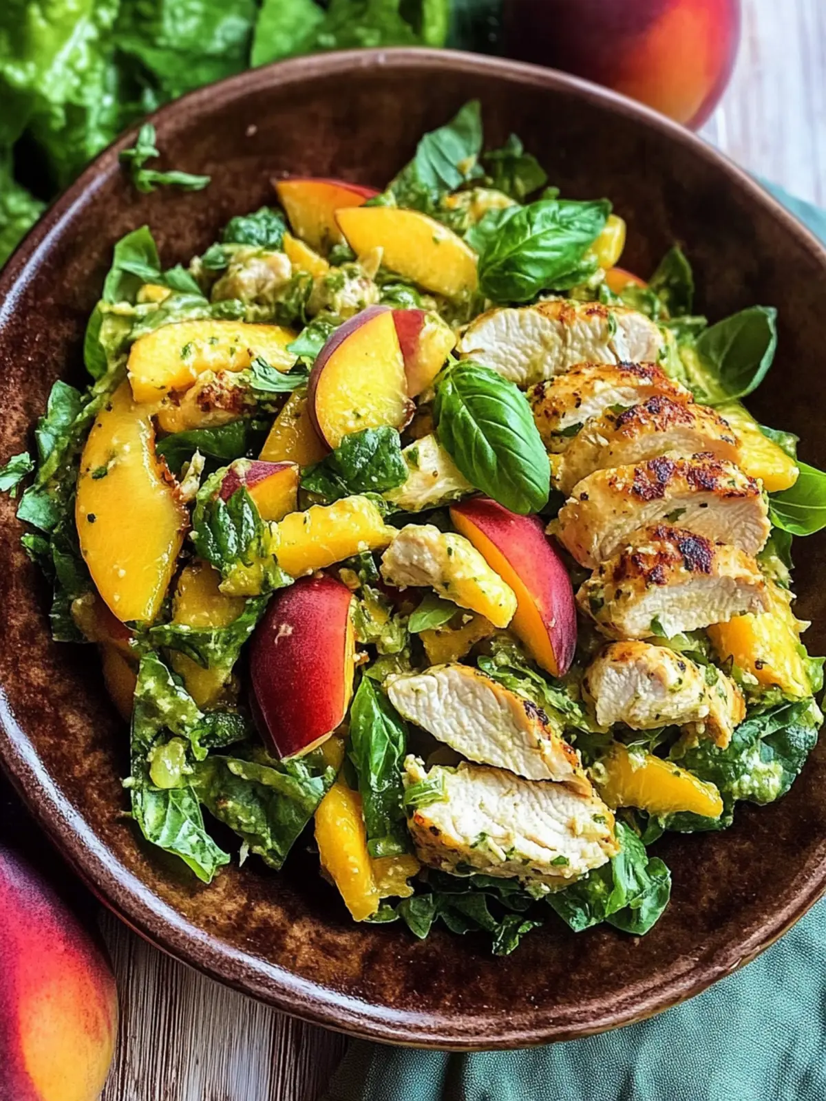 Peach Basil Chicken Salad: A Sweet Summer Delight Awaits 5 Peach Basil Chicken Salad