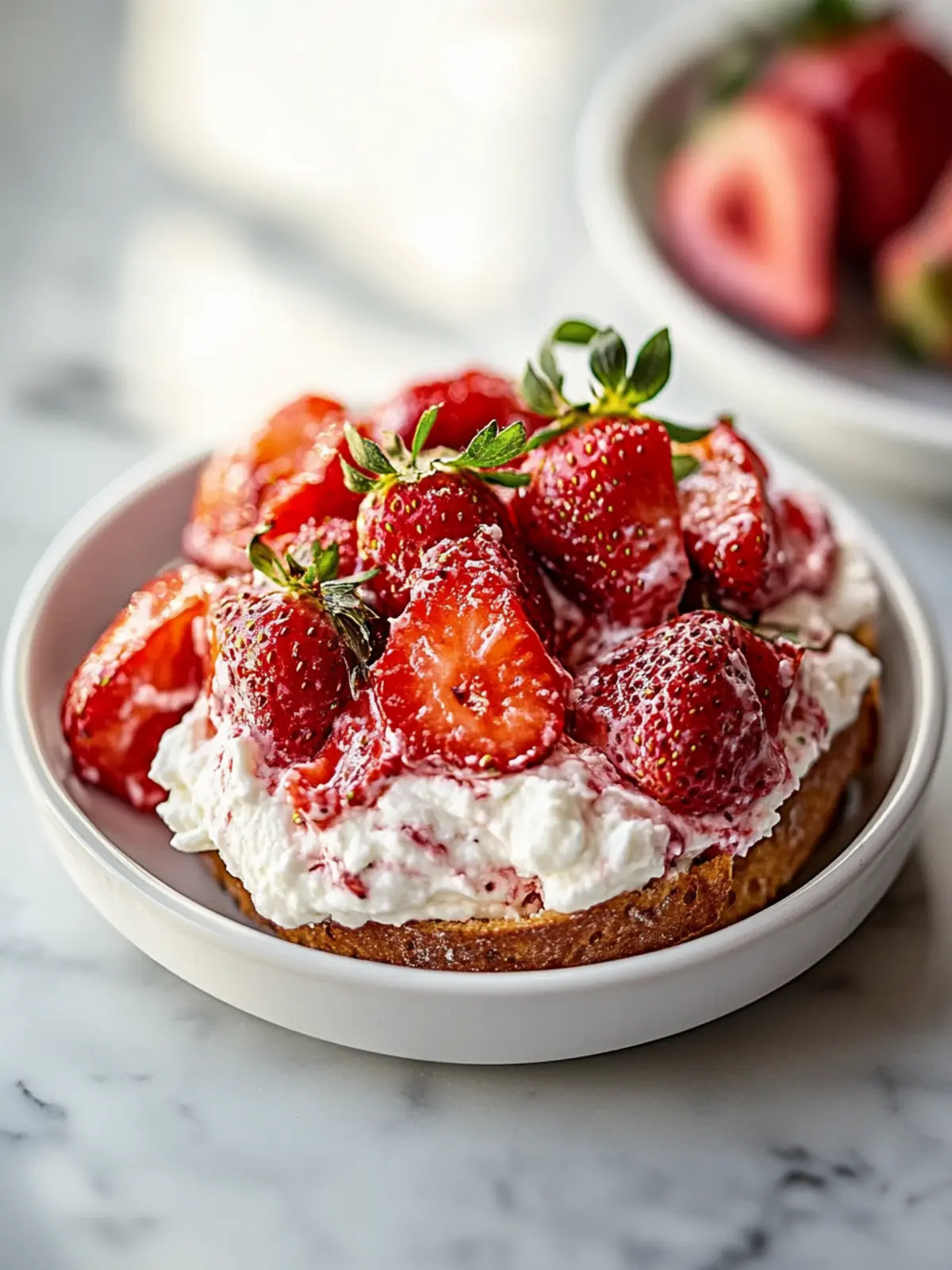 Roasted Strawberry Whipped Ricotta Toast for Gourmet Mornings 5 Roasted Strawberry Whipped Ricotta