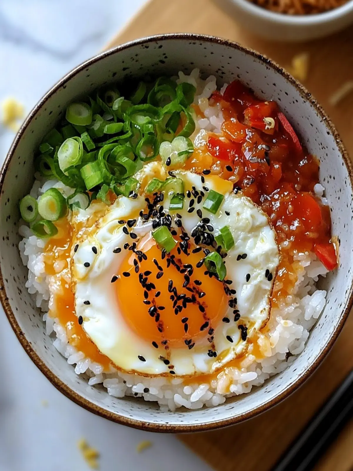 Delicious Runny Egg Rice Bowl: Quick Comfort in 15 Minutes 4 Runny Egg Rice Bowl