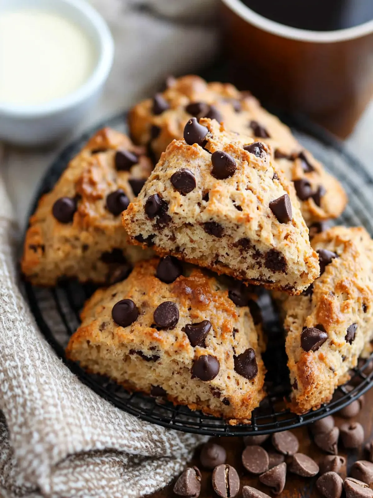 Indulge in Chocolate Chip Coffee Scones Recipe for Blissful Mornings 5 Chocolate Chip Coffee Scones Recipe