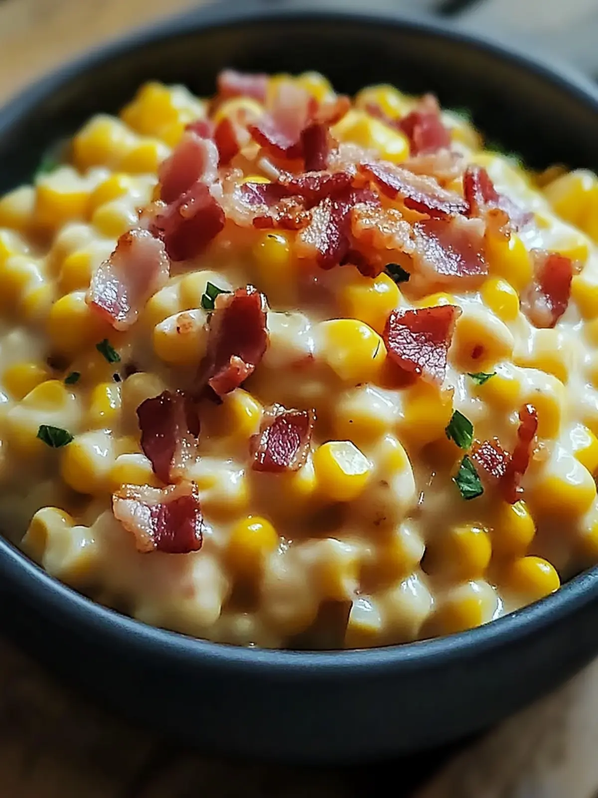 Creamy Slow Cooker Cheddar Corn with Bacon Bliss Awaits You 5 Creamy Slow Cooker Cheddar Corn with Bacon Bliss