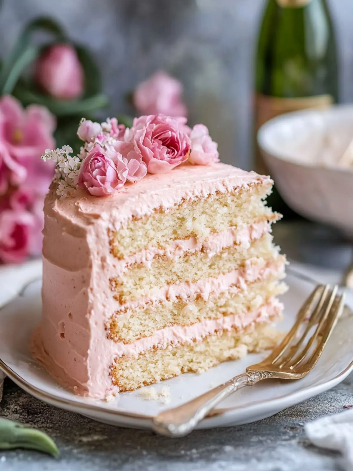 Delightful Pink Champagne Cake to Celebrate Every Moment 4 Pink Champagne Cake