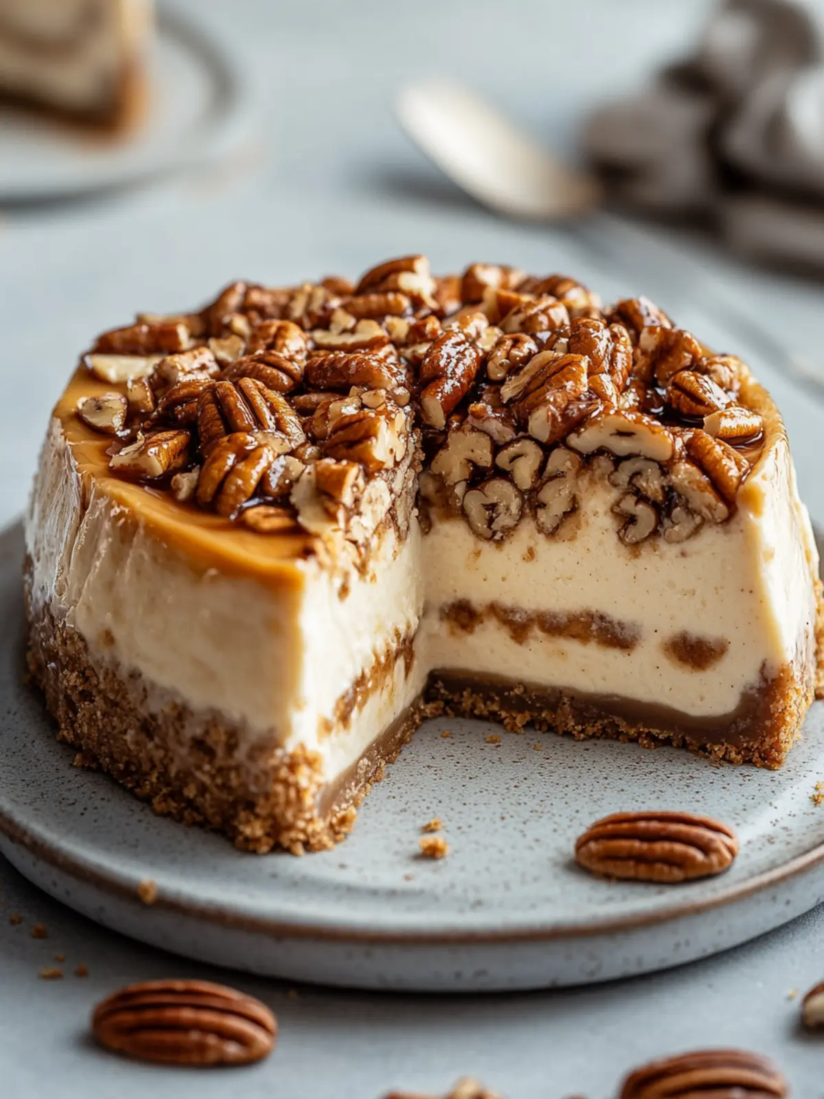 Irresistible Pecan Pie Cheesecake for Your Next Celebration 4 Pecan Pie Cheesecake