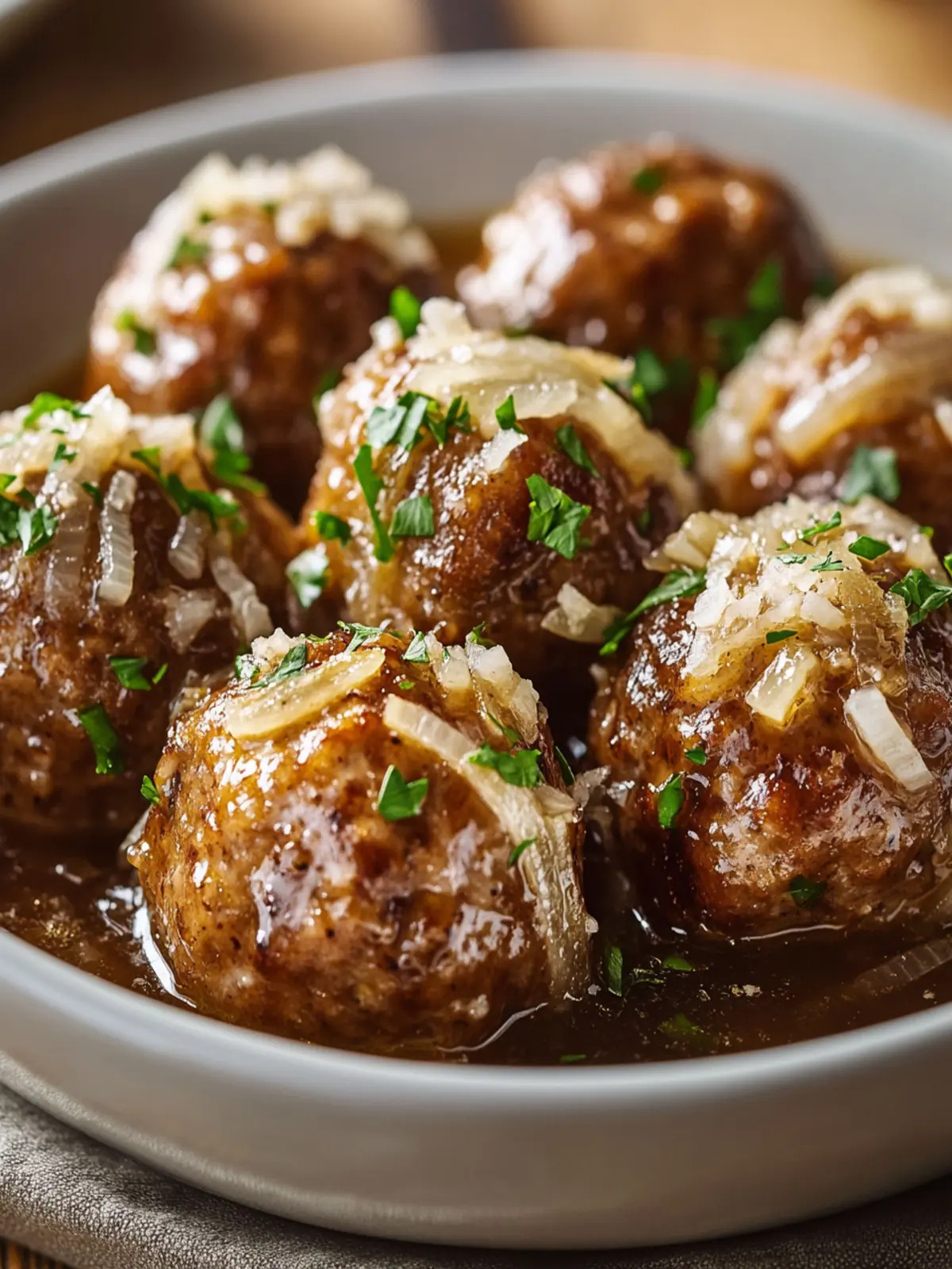 Crock Pot French Onion Meatballs: Savory Comfort Made Easy 4 Crock Pot French Onion Meatballs