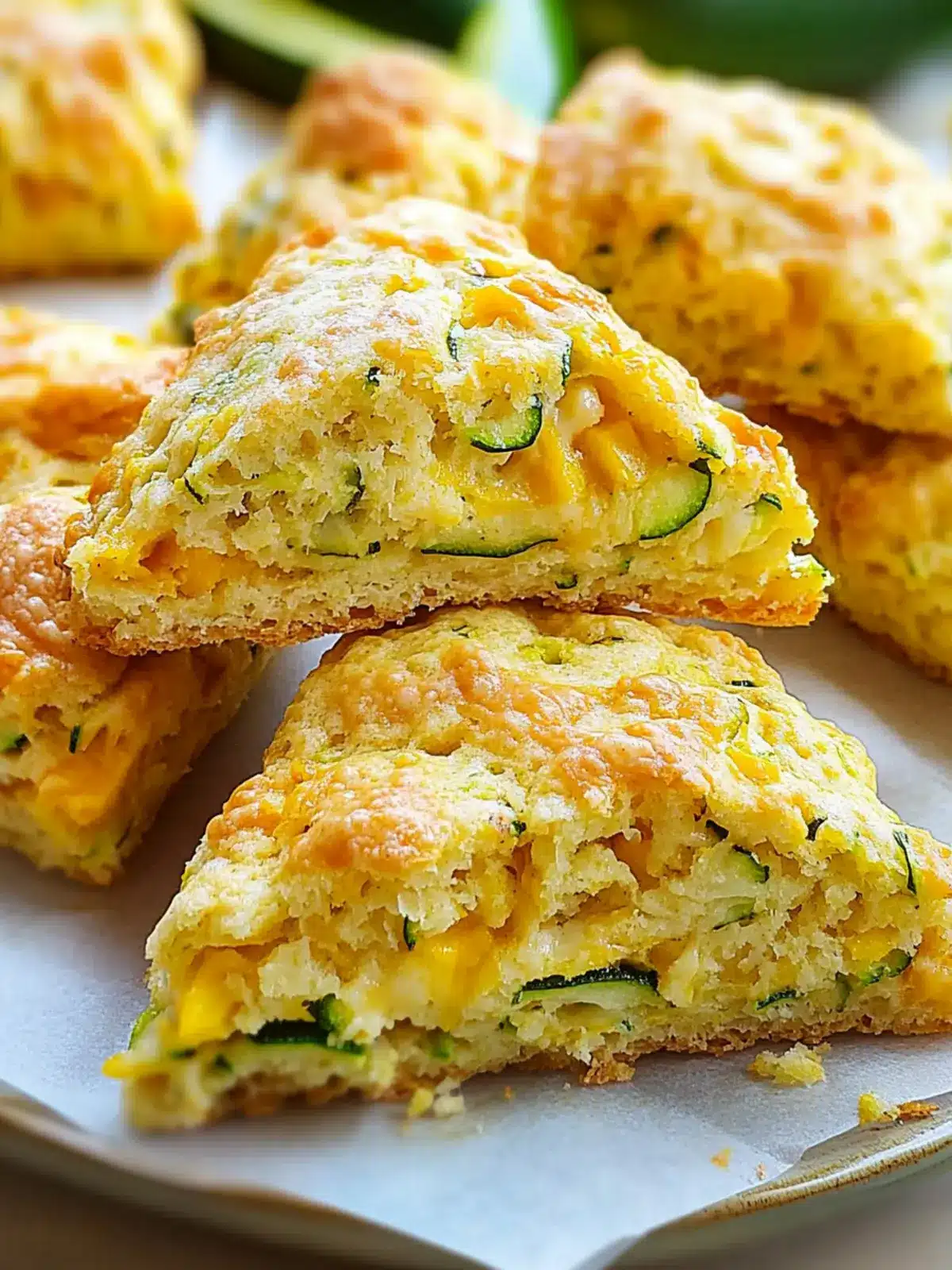 Cheesy Zucchini Cheddar Scones for Perfect Brunch Vibes 5 Zucchini Cheddar Scones