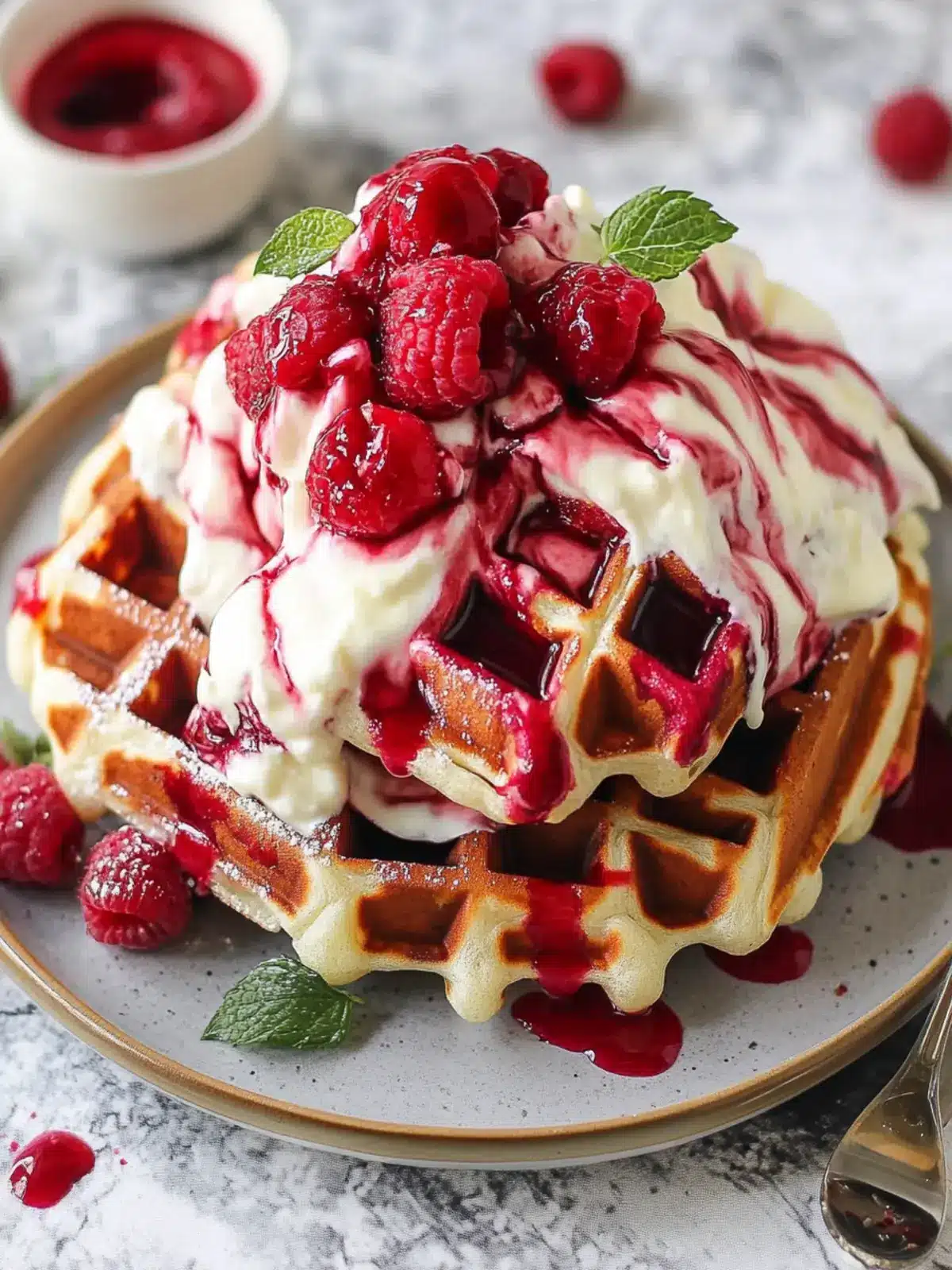Red Velvet Marble Waffles: Fluffy, Festive Breakfast Perfection 5 Red Velvet Marble Waffles