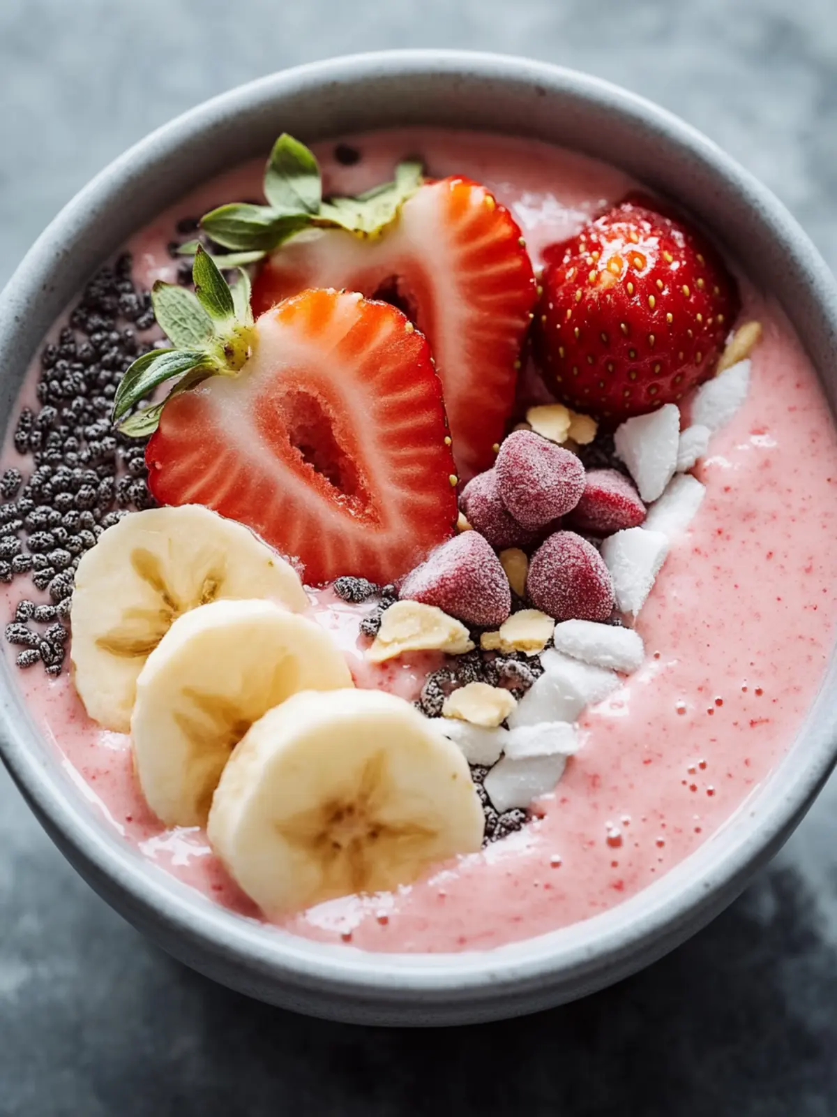 Strawberry Smoothie Bowl: Boost Your Breakfast Game Today 5 Strawberry Smoothie Bowl