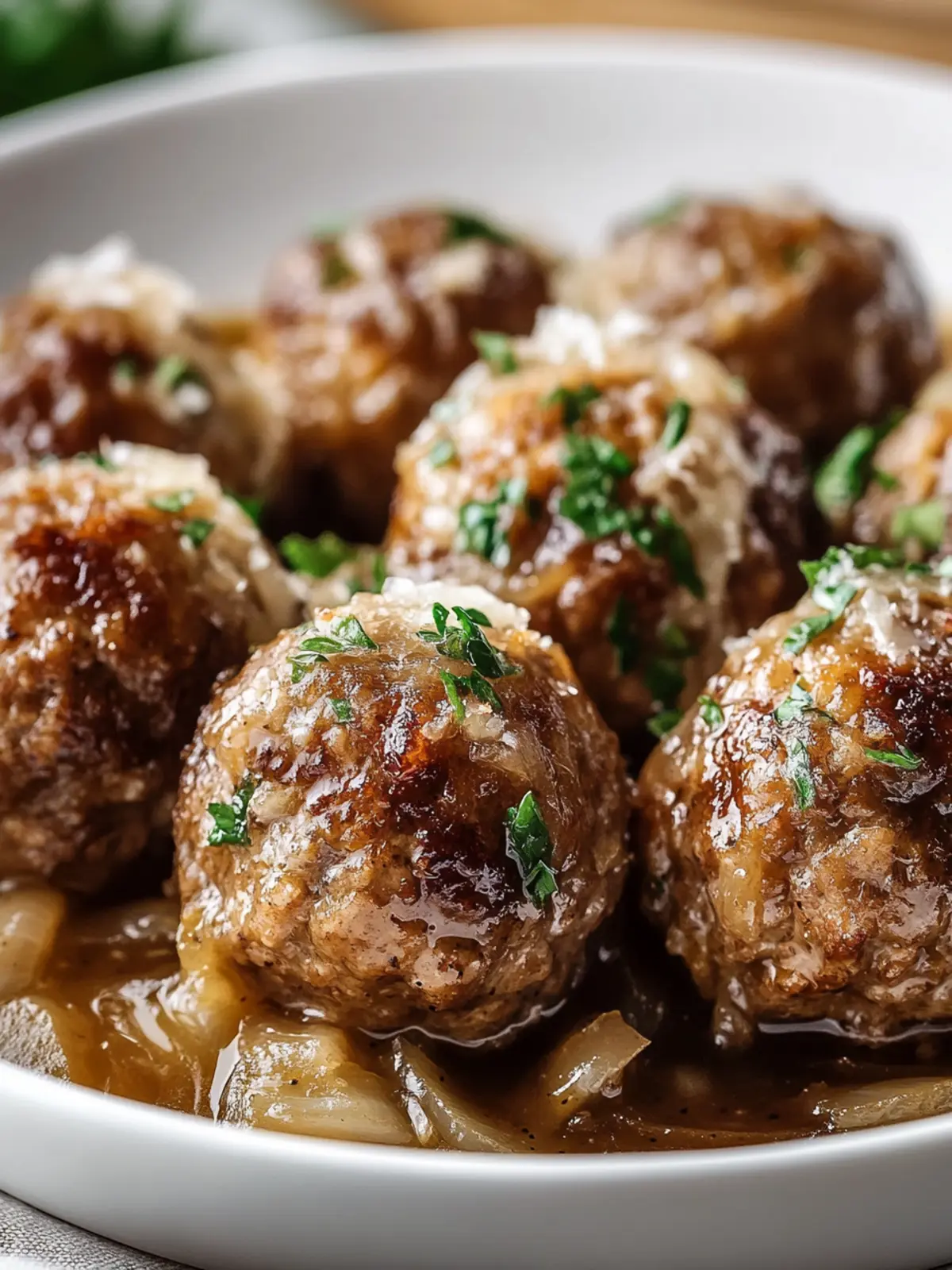 Crock Pot French Onion Meatballs: Savory Comfort Made Easy 2 Crock Pot French Onion Meatballs
