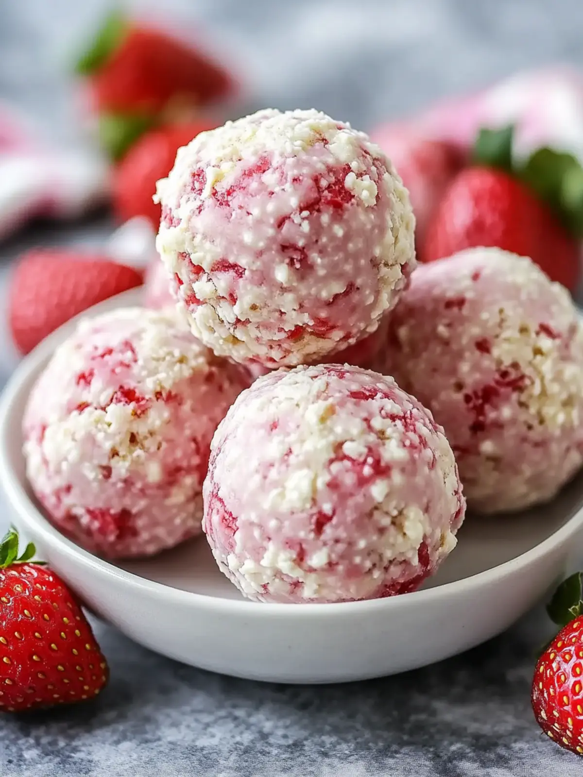 Strawberry Cheesecake Protein Balls for Guilt-Free Snacking 5 Strawberry Cheesecake Protein Balls