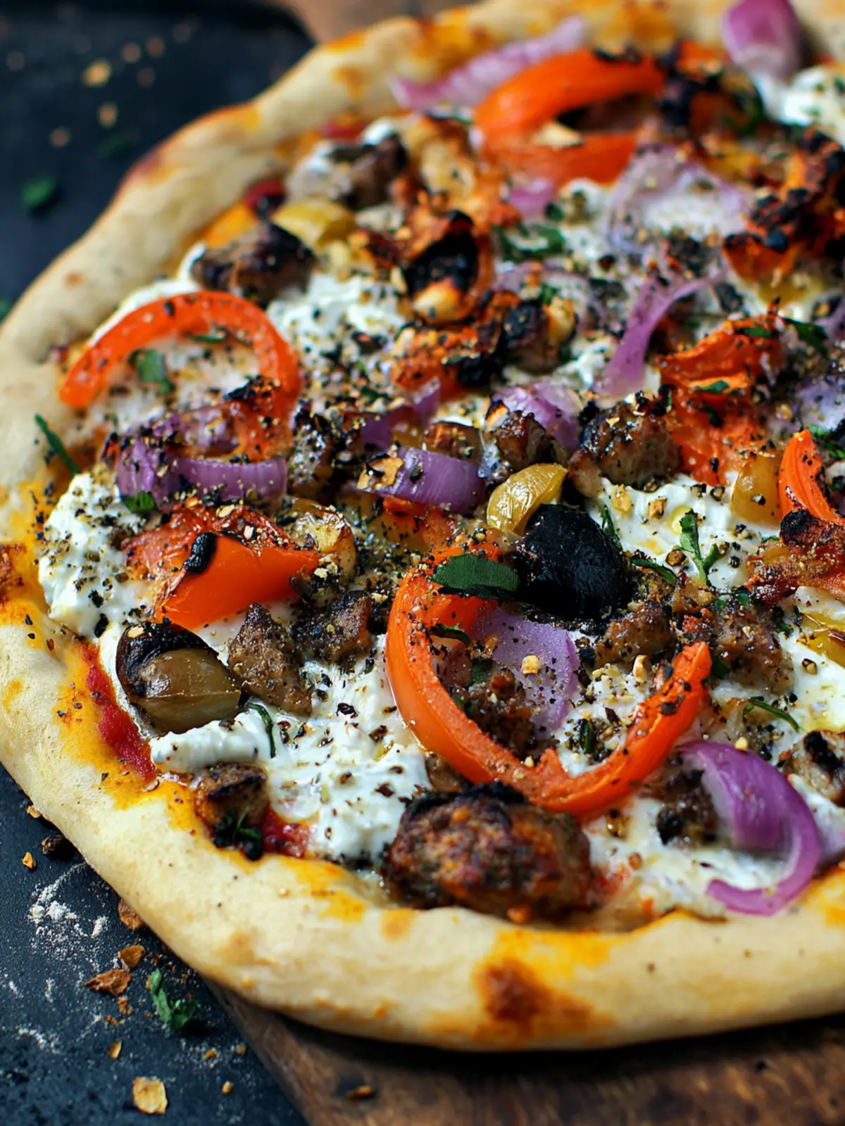 Gyro Pizza with Tzatziki Drizzle: Your New Favorite Dinner Delight 3 Gyro Pizza with a Tzatziki Drizzle