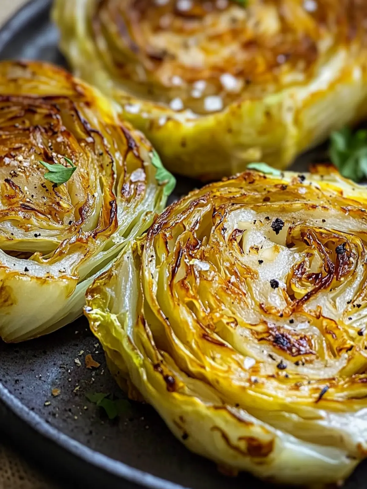 Savory Roasted Cabbage Steaks – A Crispy, Healthy Delight 4 Roasted Cabbage Steaks