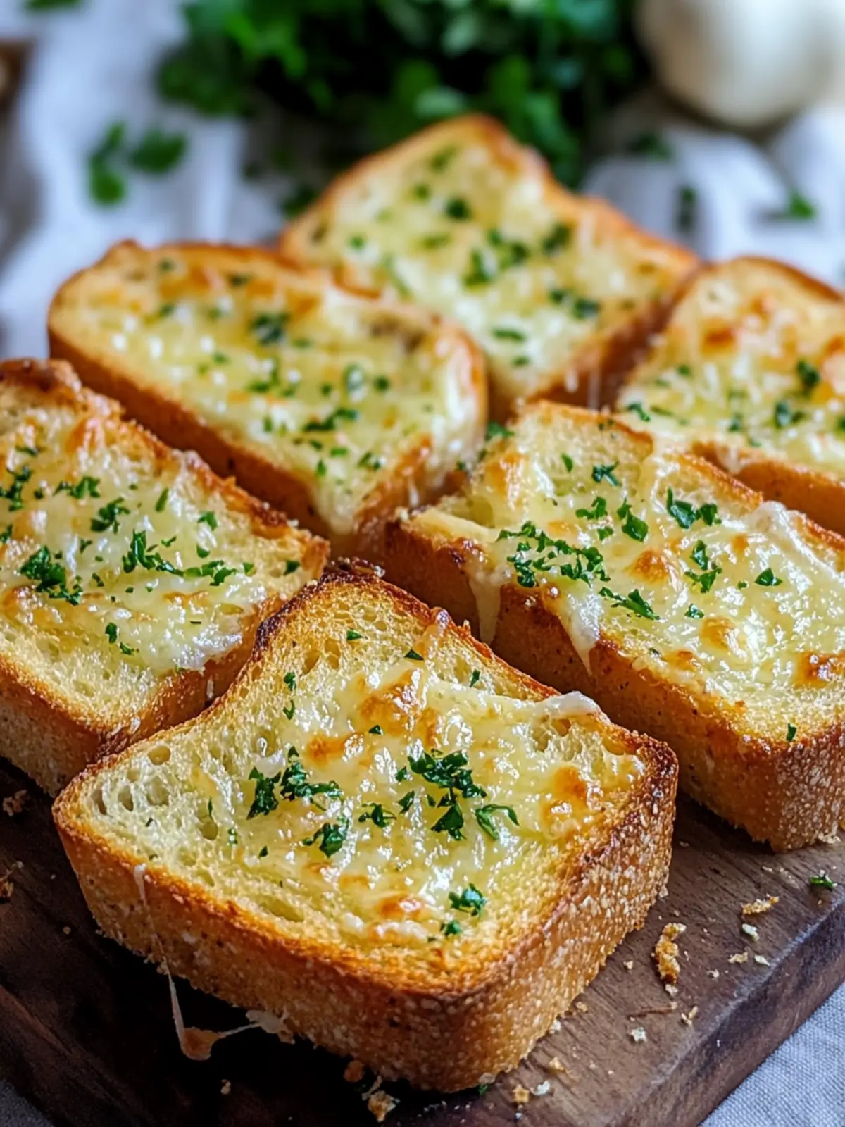 Toasted Cheesy Garlic Bread Slices: Your Ultimate Comfort Snack 2 Toasted Cheesy Garlic Bread Slices