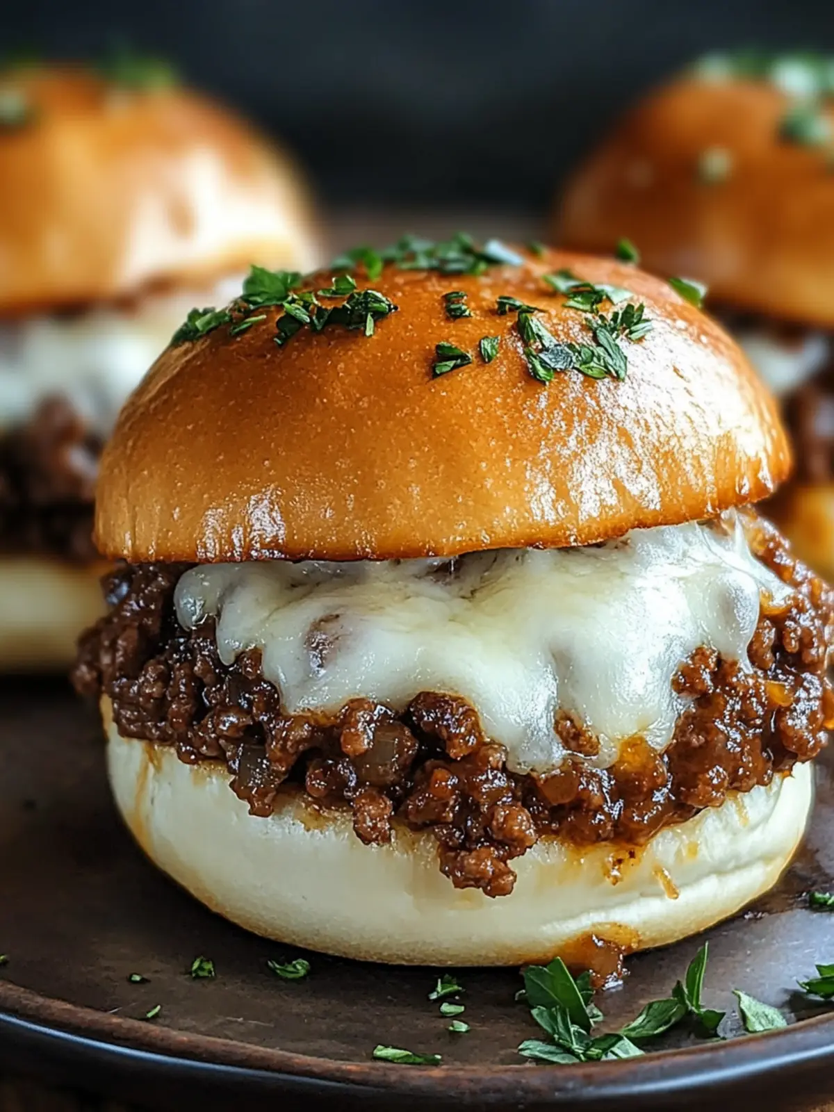 French Onion Beef Sloppy Joes with Melted Cheese Magic 4 French Onion Beef Sloppy Joes with Melted Cheese