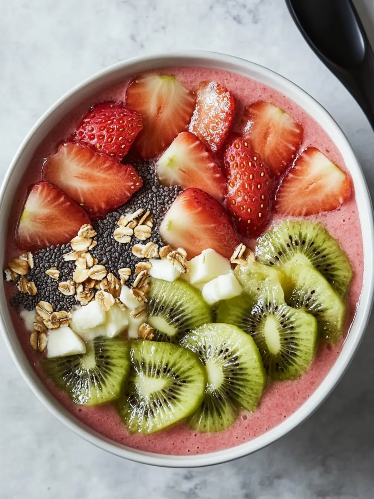Strawberry Kiwi Smoothie Bowl for a Vibrant Morning Boost 3 Strawberry Kiwi Smoothie Bowl