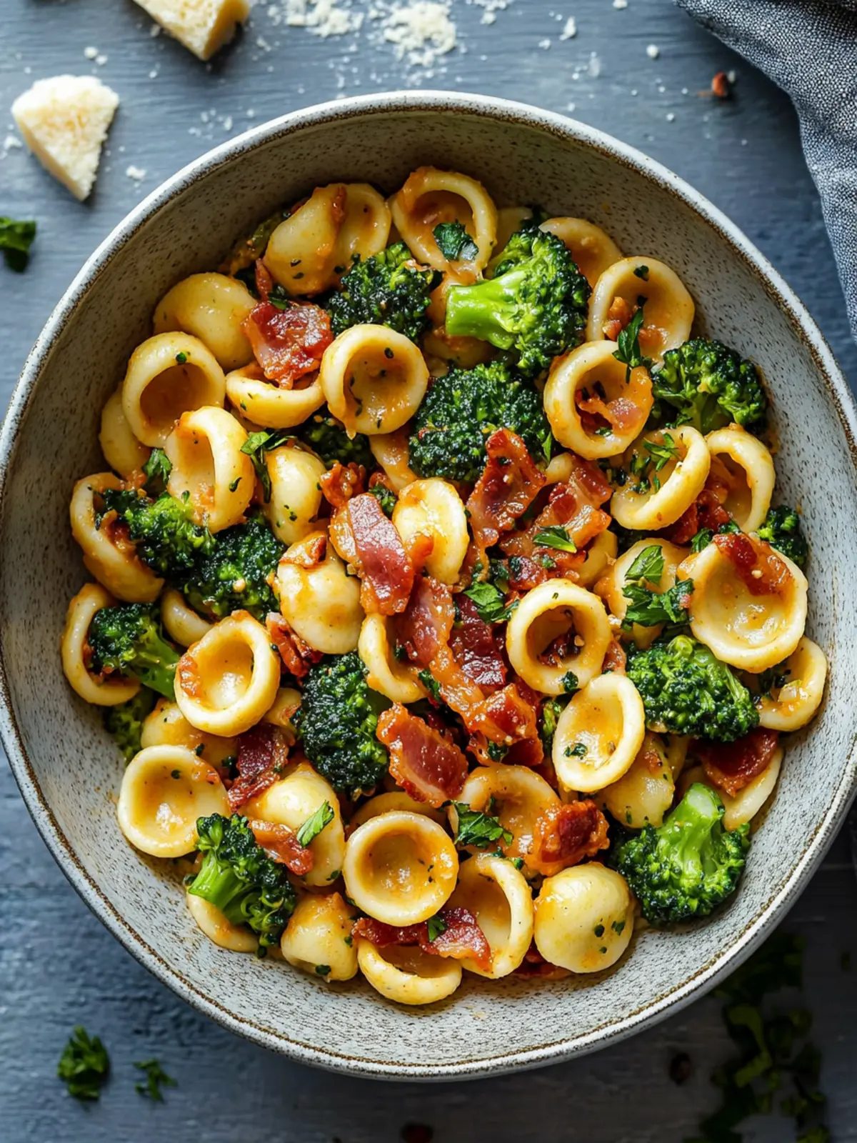 Discover Spicy Bacon Broccoli Orecchiette in 25 Minutes! 5 Spicy Bacon Broccoli Orecchiette