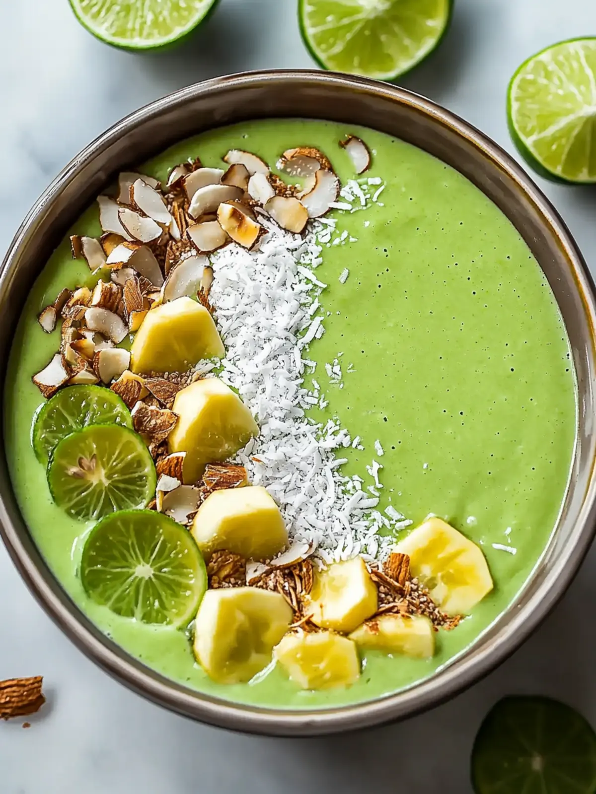 Tropical Lime Coconut Smoothie Bowl for an Energizing Start 2 Lime Coconut Smoothie Bowl