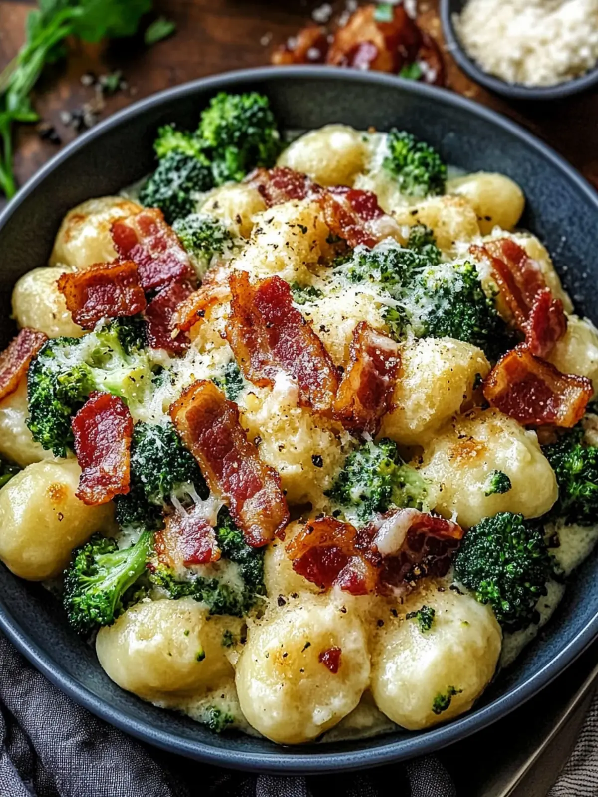 Creamy Boursin Bacon Broccoli Gnocchi Ready in 35 Minutes 3 Boursin Bacon Broccoli Gnocchi