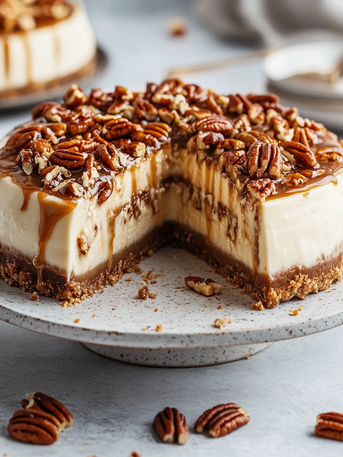 Irresistible Pecan Pie Cheesecake for Your Next Celebration 2 Pecan Pie Cheesecake