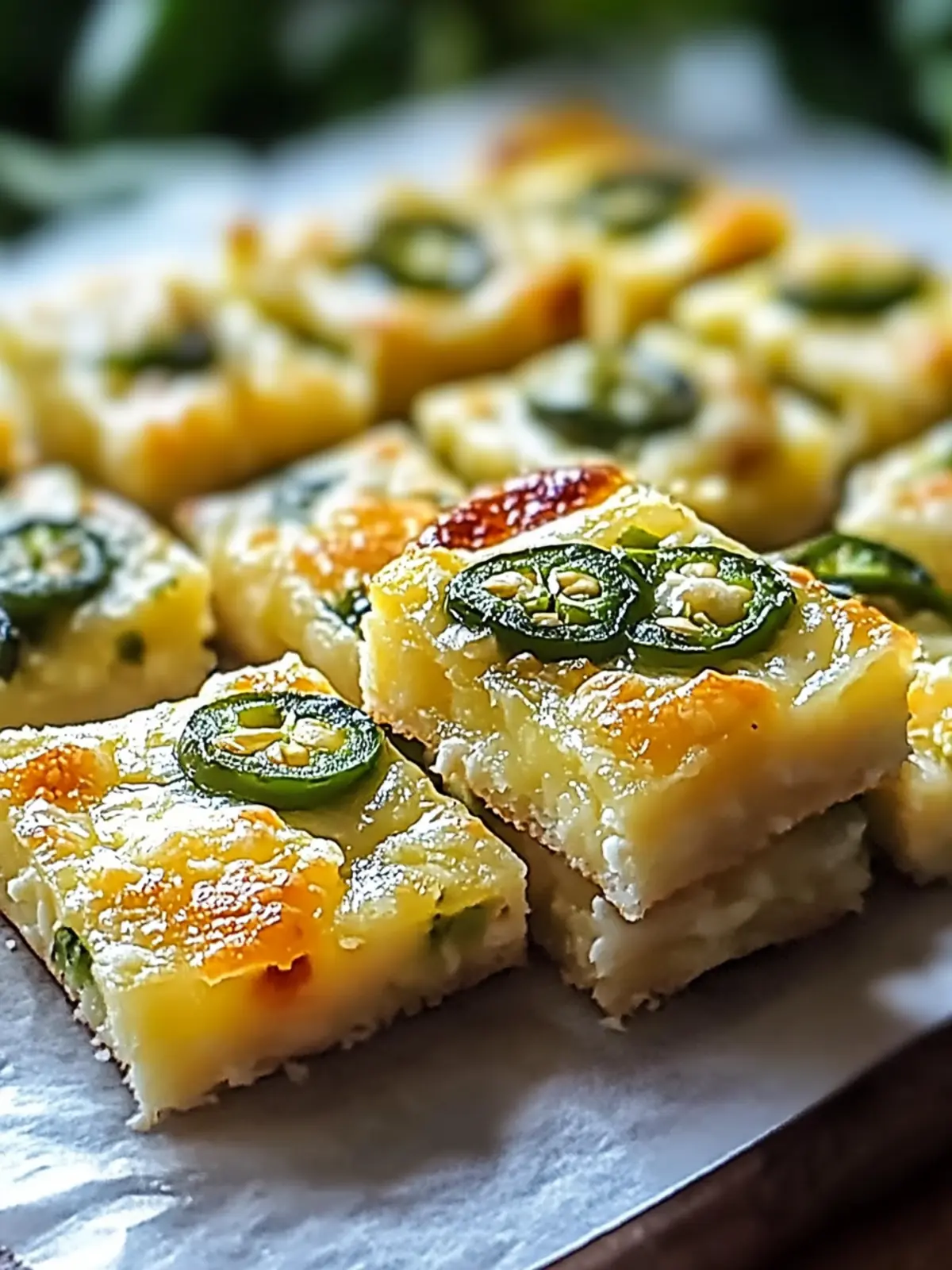 Savor the Spice: Easy Jalapeño Cheese Squares Recipe 5 Jalapeño Cheese Squares