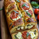 Savory Caprese Bread: Quick, No-Yeast Italian Bliss 42 Caprese Bread
