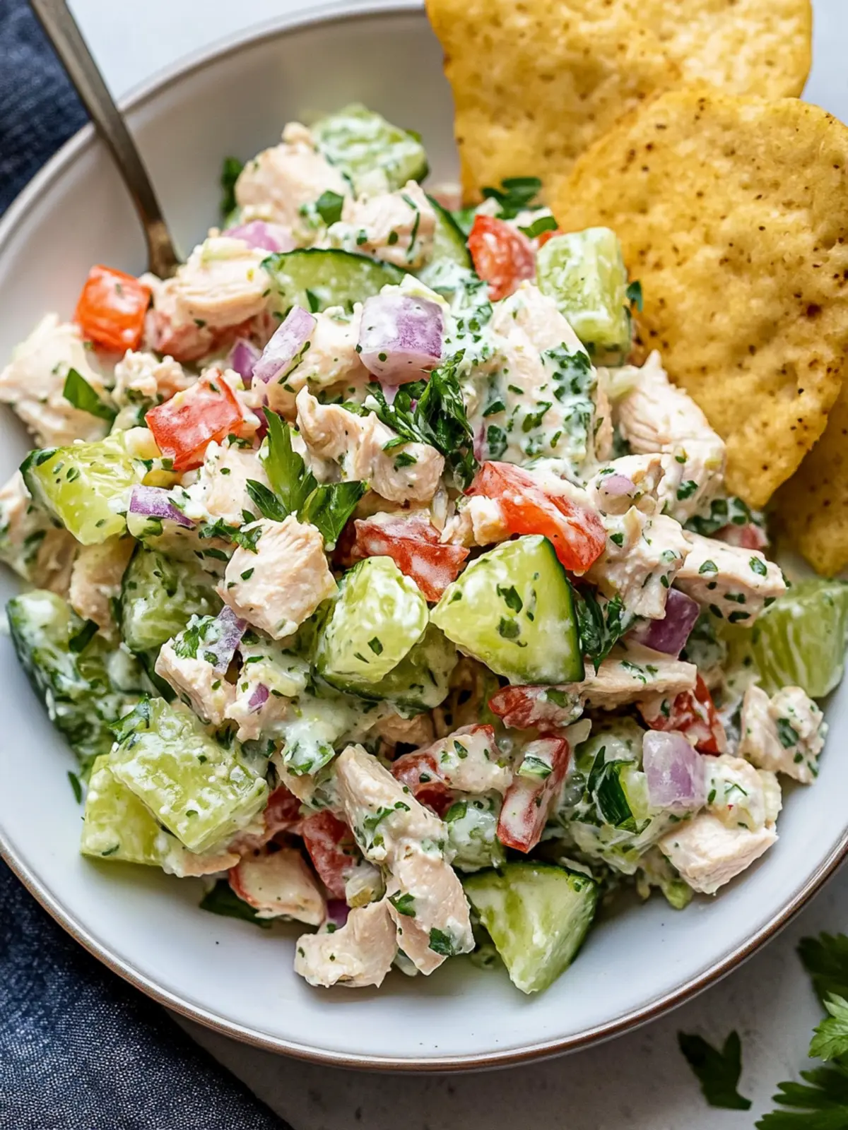Refreshing Tzatziki Chicken Salad for Flavorful Days 4 Tzatziki Chicken Salad