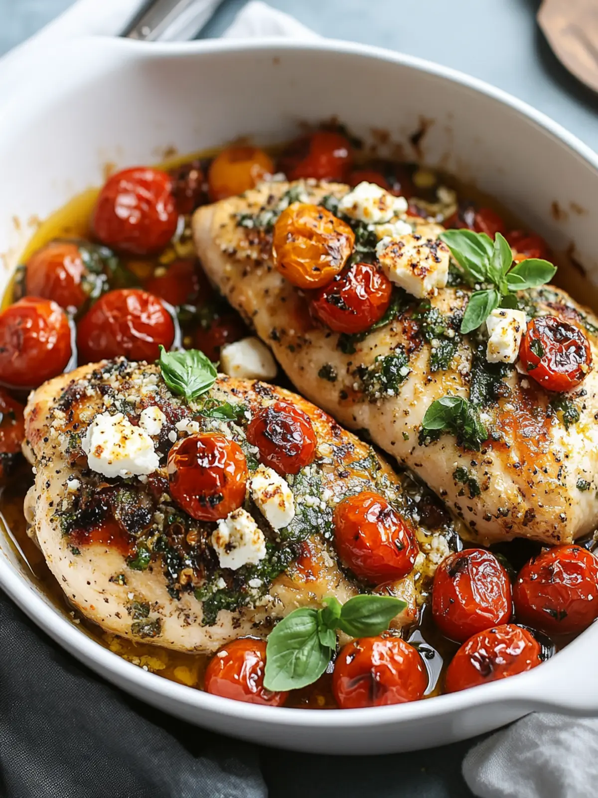 Baked Feta & Tomato Chicken for Effortless Weeknight Bliss 4 Baked Feta & Tomato Chicken