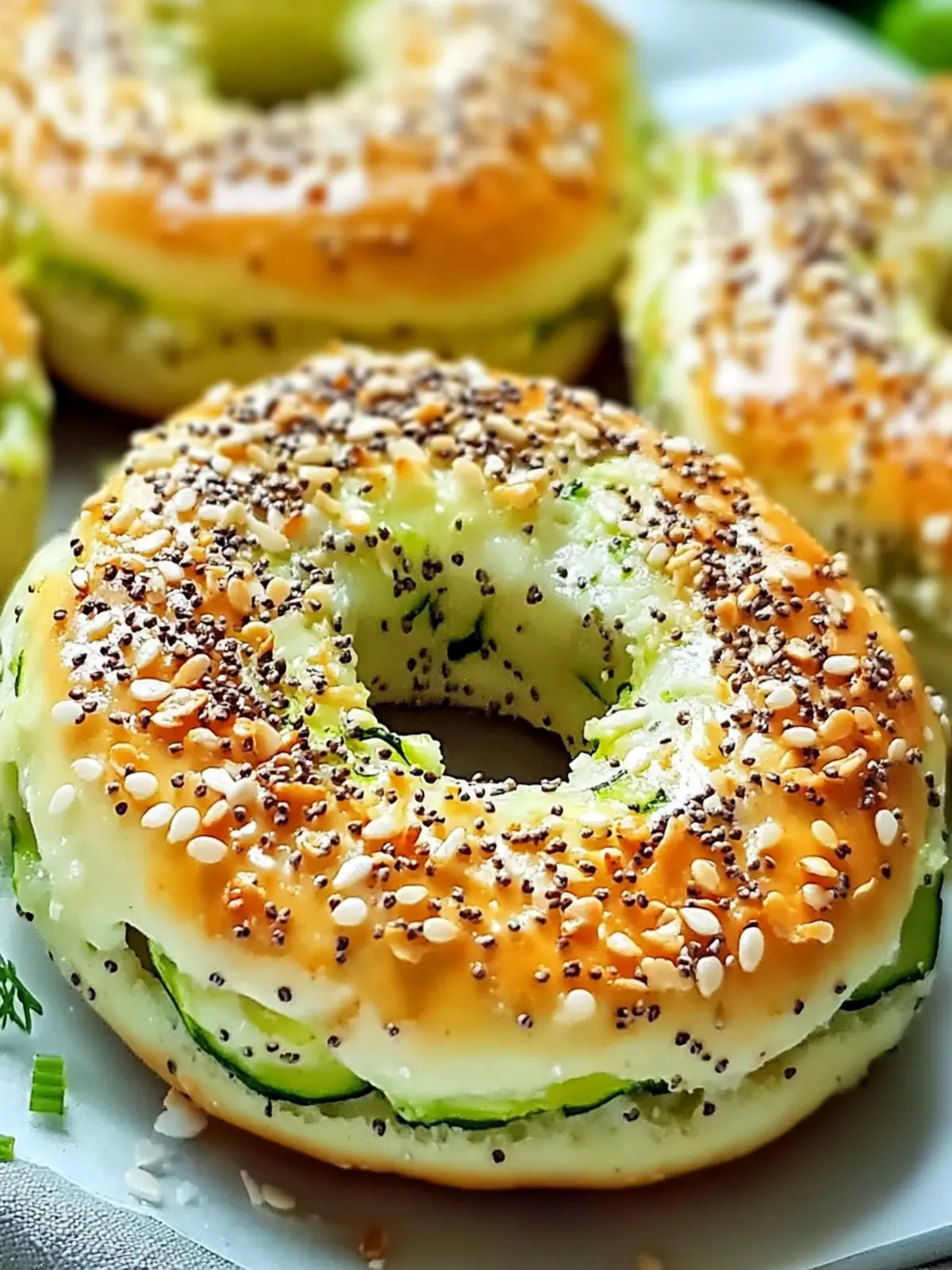 Delicious Zucchini Bagels: Guilt-Free, Easy, and Customizable 3 Zucchini Bagels