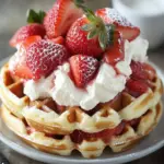 Indulge in Strawberry Cheesecake Stuffed Waffles Today 5 Strawberry Cheesecake Stuffed Waffles