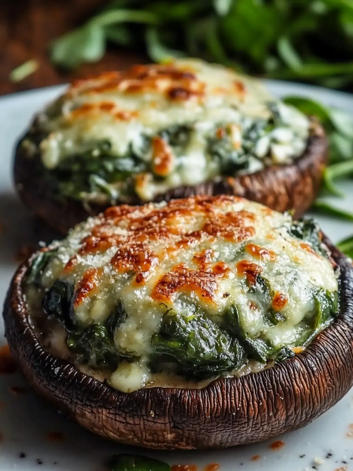 Cheese and Spinach Stuffed Portobellos for a Cozy Dinner Night 5 Cheese and Spinach Stuffed Portobellos