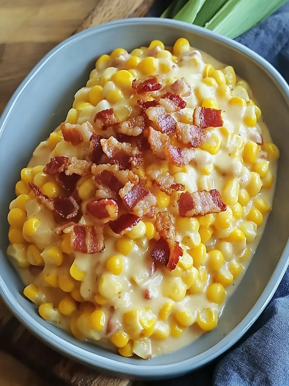 Creamy Slow Cooker Cheddar Corn with Bacon Bliss Awaits You 3 Creamy Slow Cooker Cheddar Corn with Bacon Bliss