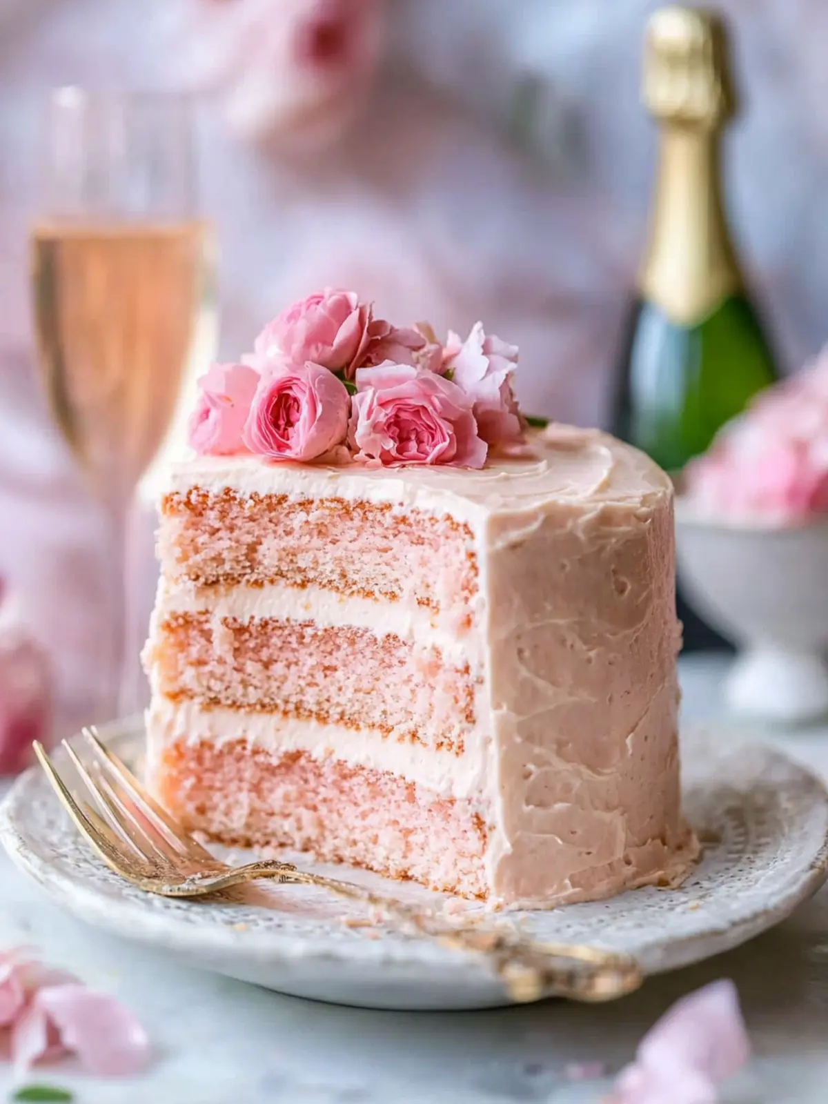 Delightful Pink Champagne Cake to Celebrate Every Moment 5 Pink Champagne Cake