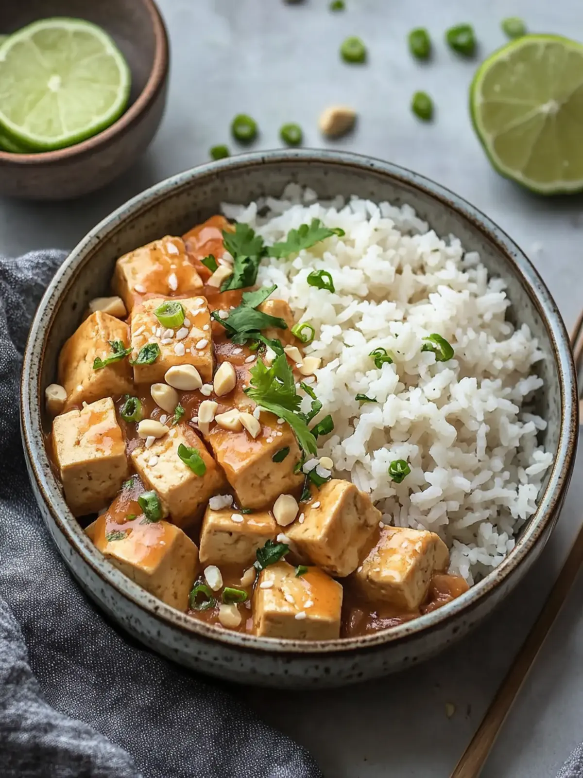 Crispy Peanut Tofu with Coconut Rice That Will WOW You 3 Peanut Tofu with Coconut Rice