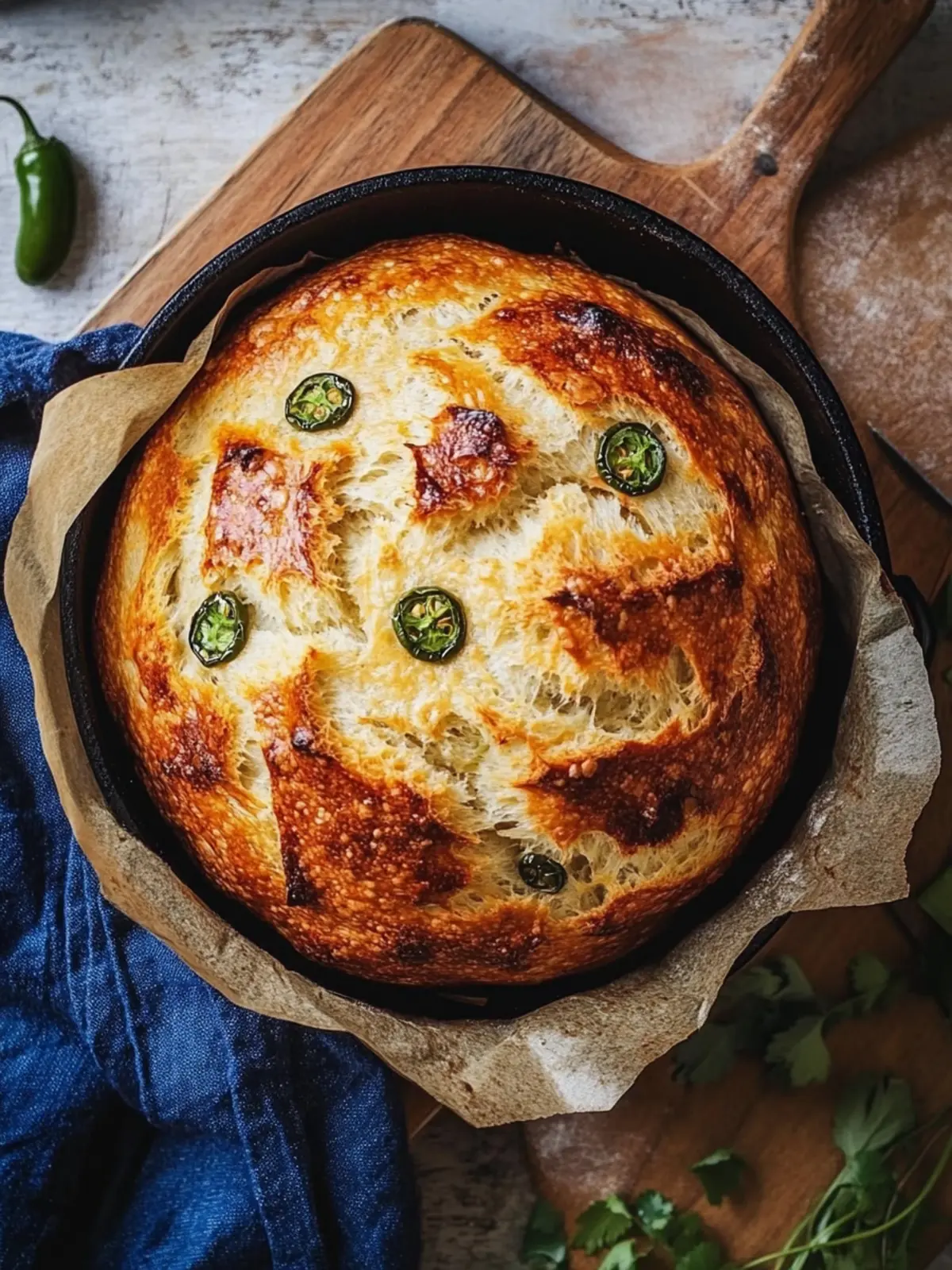 Spicy Jalapeno Cheddar Dutch Oven Bread You Can't Resist 2 Jalapeno Cheddar Dutch Oven Bread