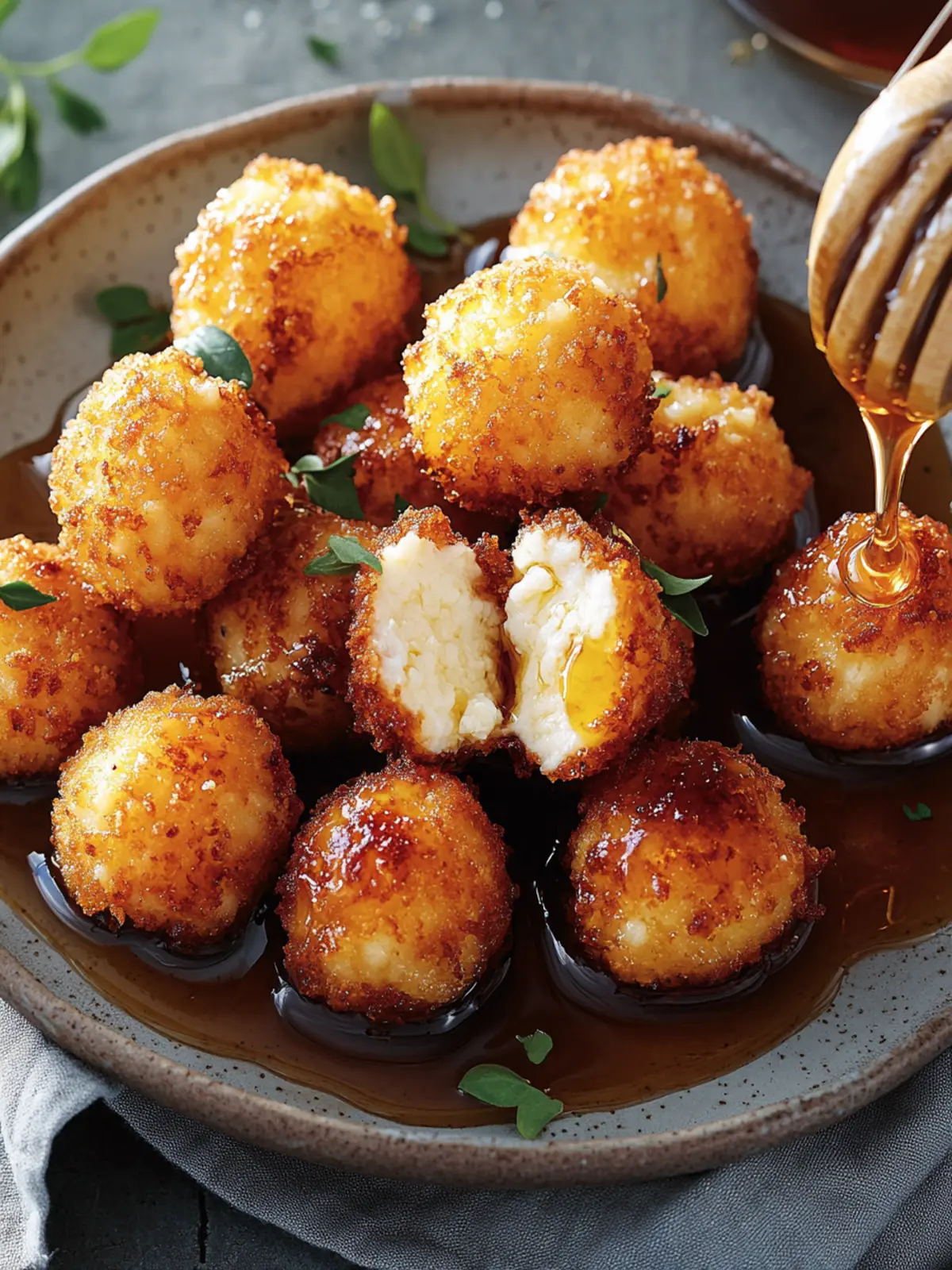Fried Goat Cheese Balls with Spicy Honey for Ultimate Flavor 3 Fried Goat Cheese Balls with Spicy Honey