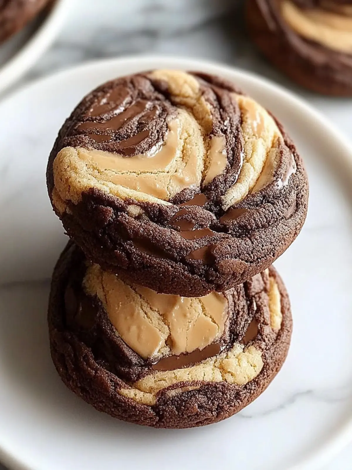 Peanut Butter Brownie Swirl Cookies Worth Every Chewy Bite 4 Peanut Butter Brownie Swirl Cookies