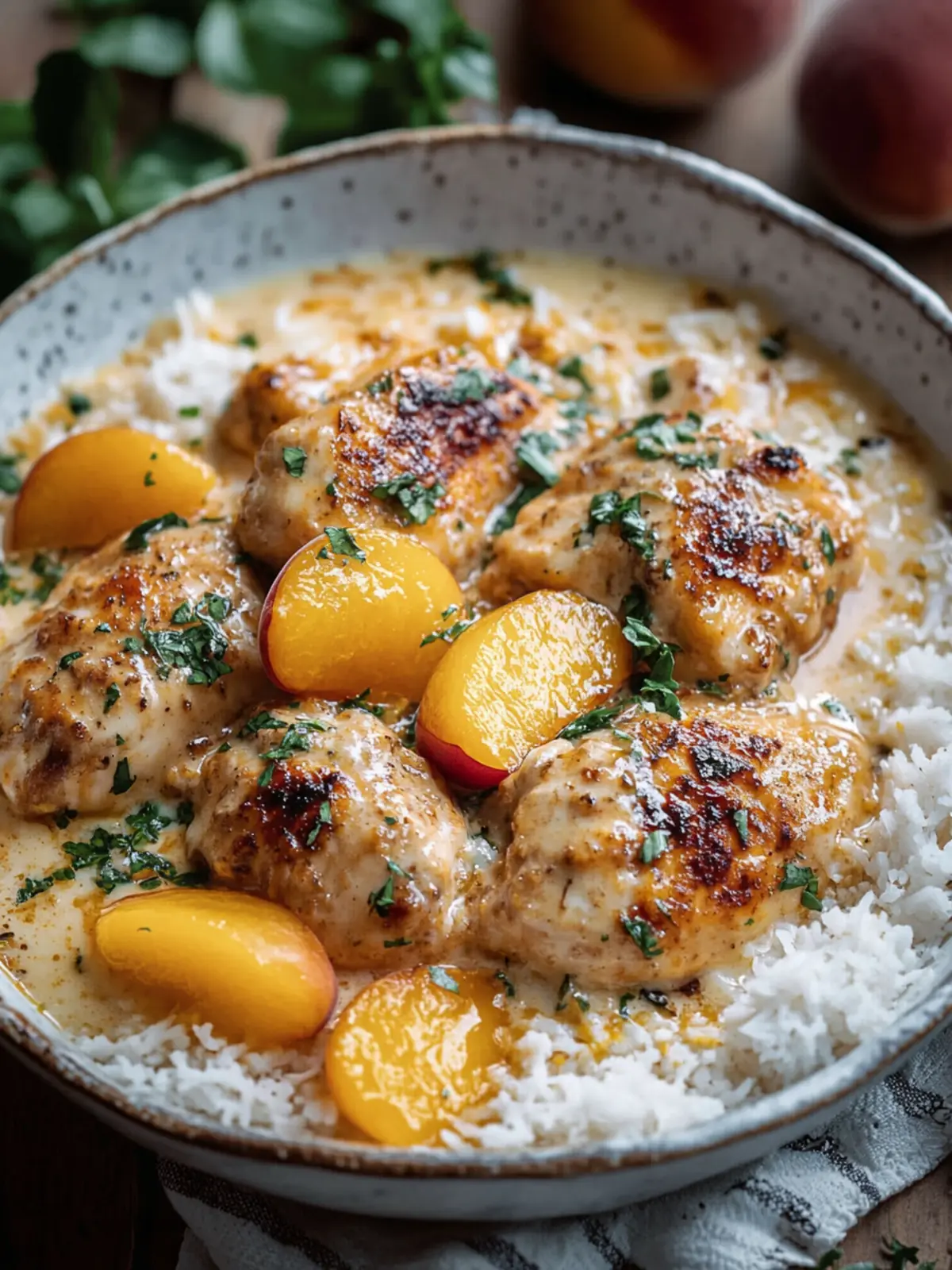 Coconut Peach Chicken: A Tropical Summer Delight in 30 Minutes 2 Coconut Peach Chicken