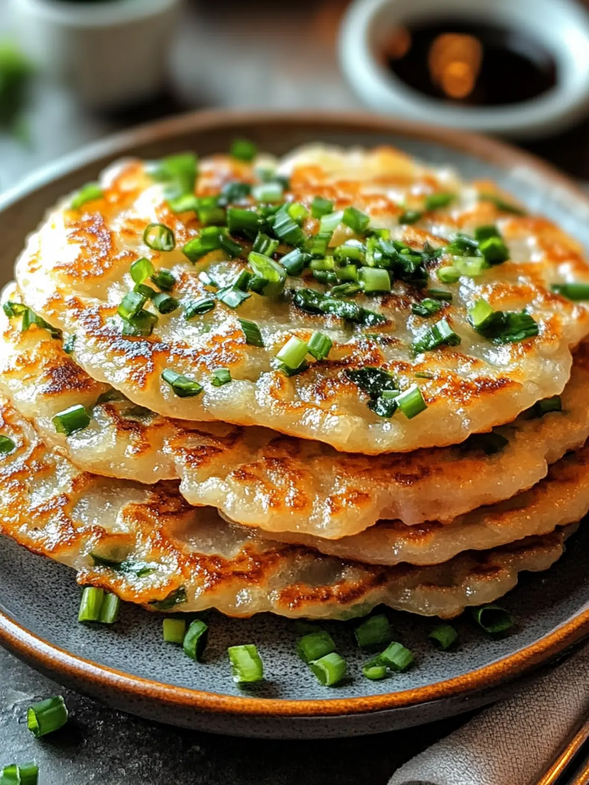 Crispy Rice Paper Scallion Pancakes You Can't Resist Making 2 Crispy Rice Paper Scallion Pancakes