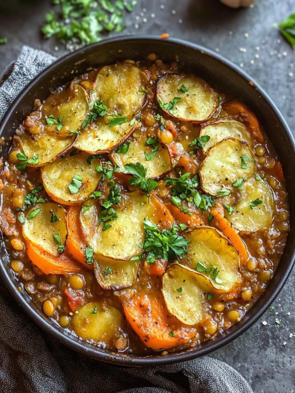 Easy Vegan Hotpot with Lentils: Comfort Food Bliss! 3 Easy Vegan Hotpot with Lentils