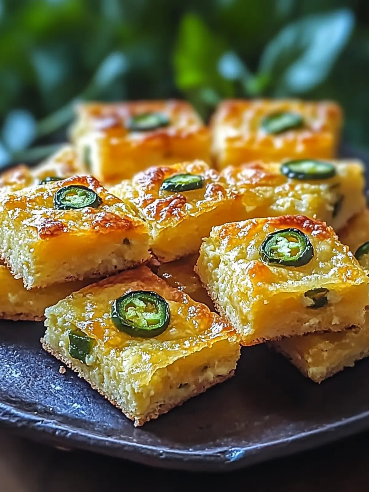 Savor the Spice: Easy Jalapeño Cheese Squares Recipe 3 Jalapeño Cheese Squares
