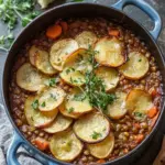 Easy Vegan Hotpot with Lentils: Comfort Food Bliss! 2 Easy Vegan Hotpot with Lentils