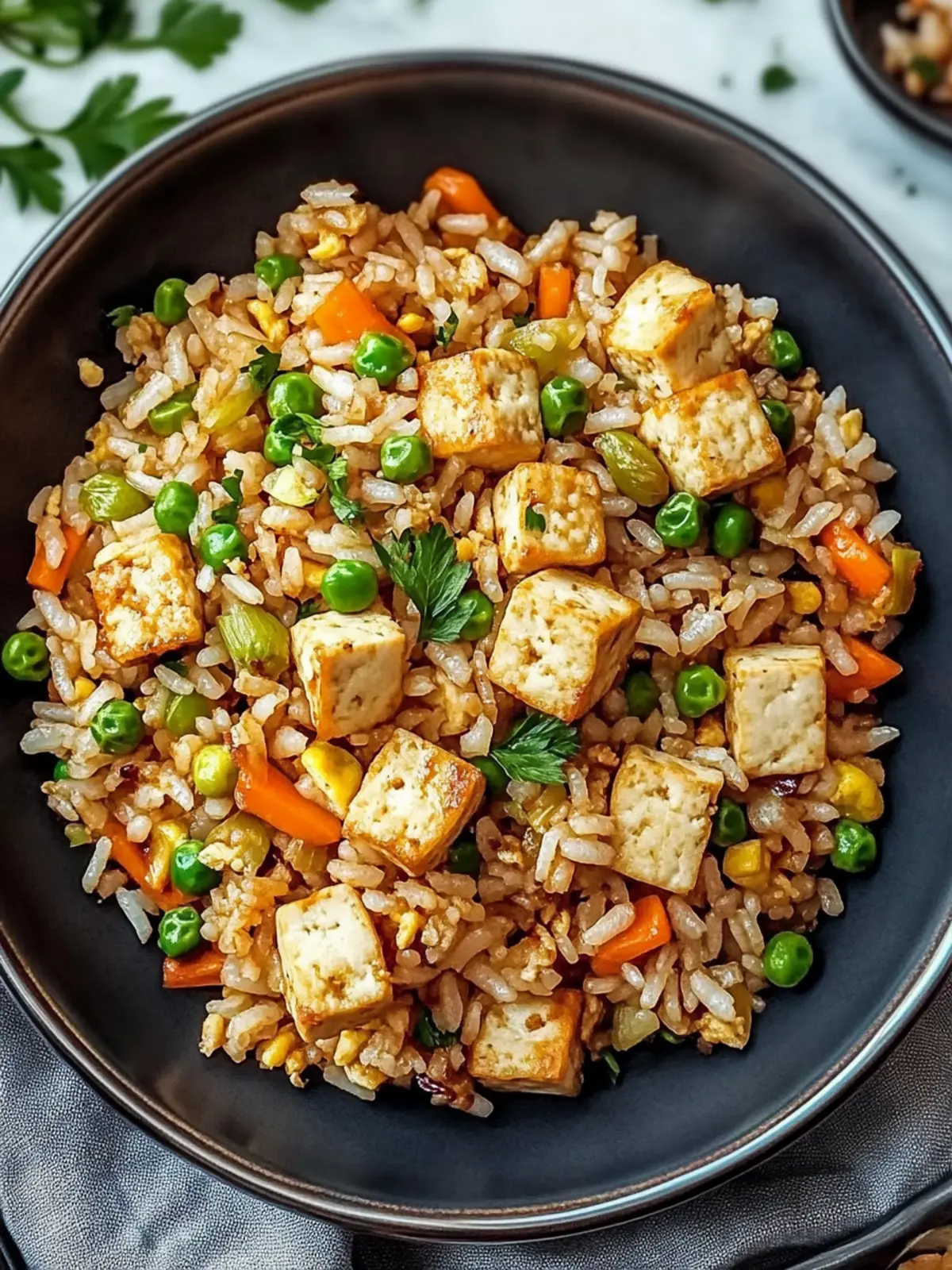 Savory Tofu Fried Rice: A Quick Vegan Delight You'll Love 2 Tofu Fried Rice