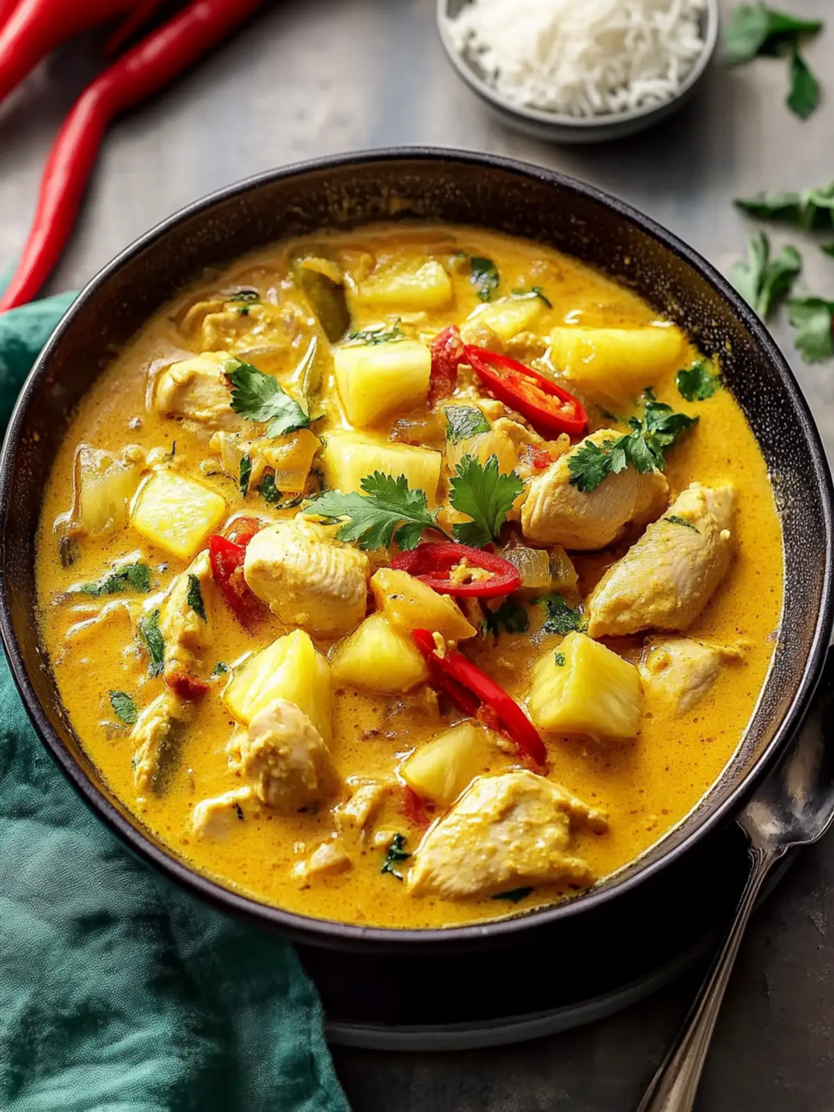 Creamy Chicken Pineapple Curry for a Tropical Dinner Adventure 4 Creamy Chicken Pineapple Curry