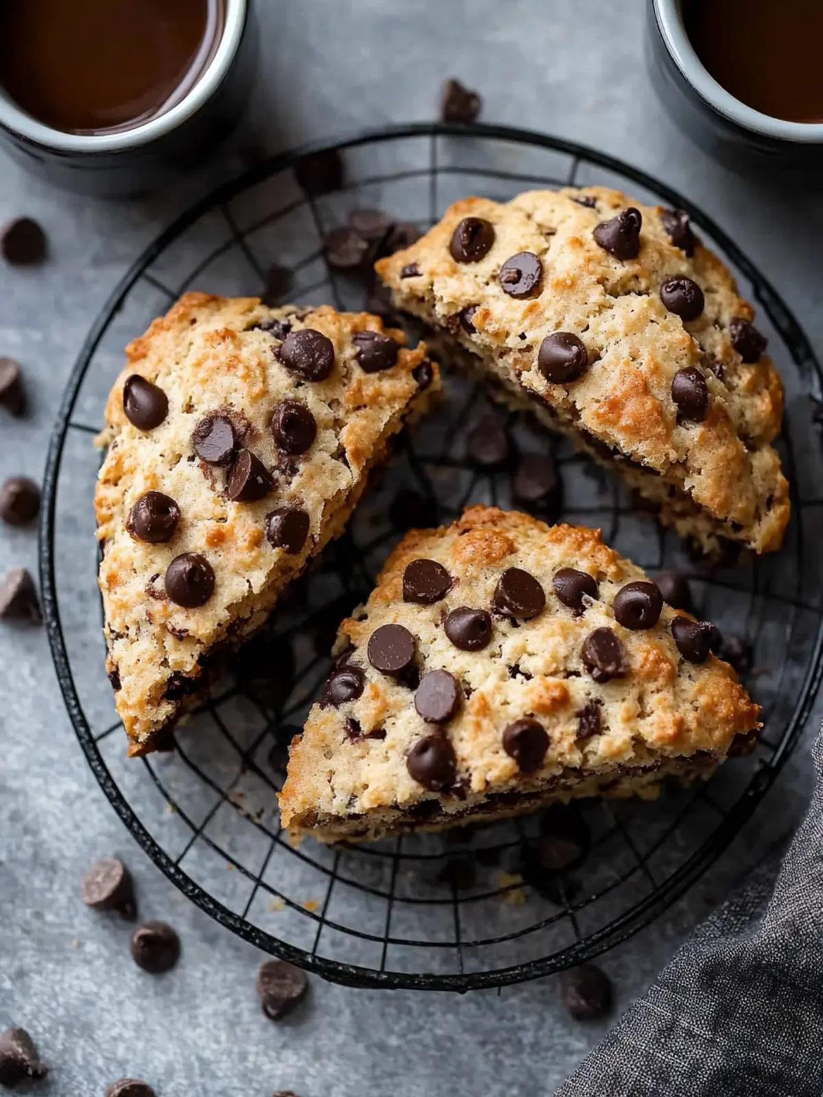 Indulge in Chocolate Chip Coffee Scones Recipe for Blissful Mornings 4 Chocolate Chip Coffee Scones Recipe