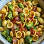 Discover Spicy Bacon Broccoli Orecchiette in 25 Minutes! 8 Spicy Bacon Broccoli Orecchiette