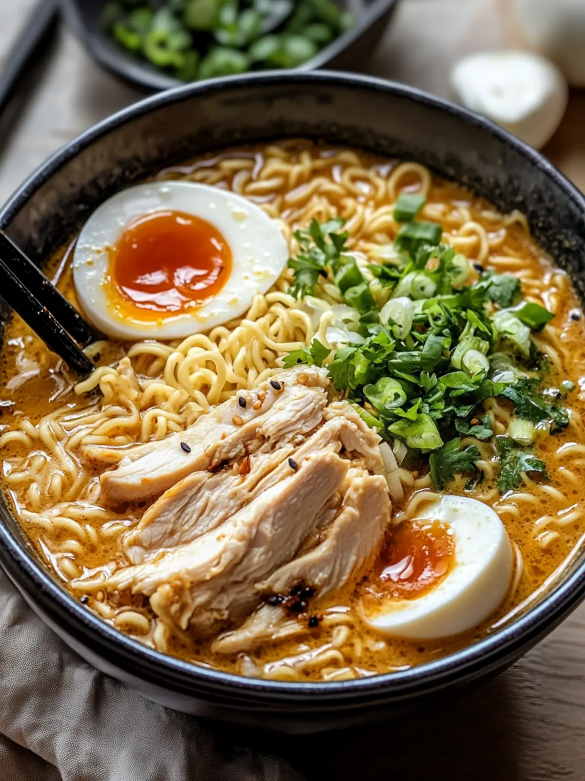 Creamy Sriracha Chicken Ramen for Your Cozy Weeknight Fix 3 Creamy Sriracha Chicken Ramen
