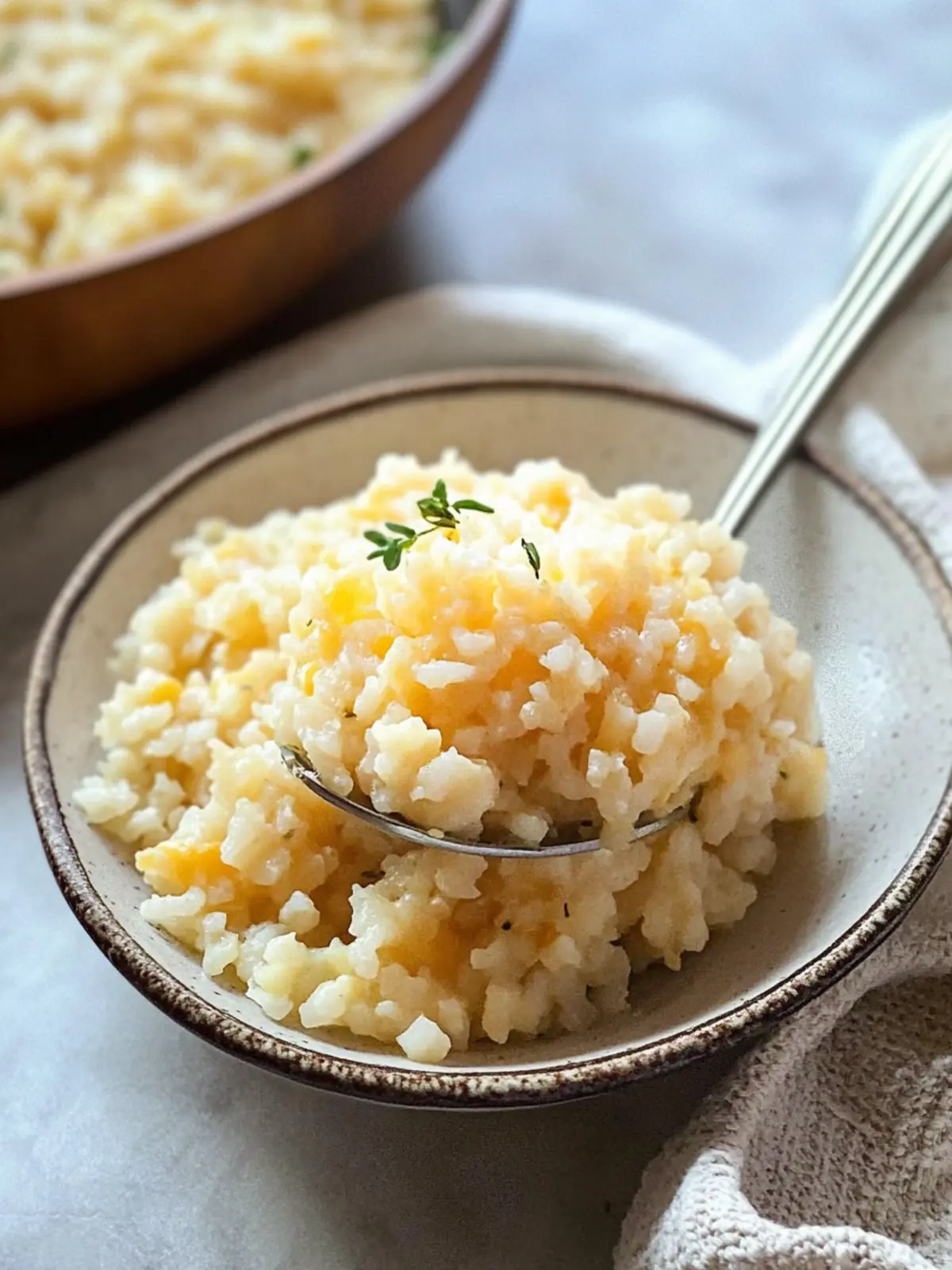 Creamy Easy Cheesy Cauliflower Rice That's Keto Heaven 3 Easy Cheesy Cauliflower Rice